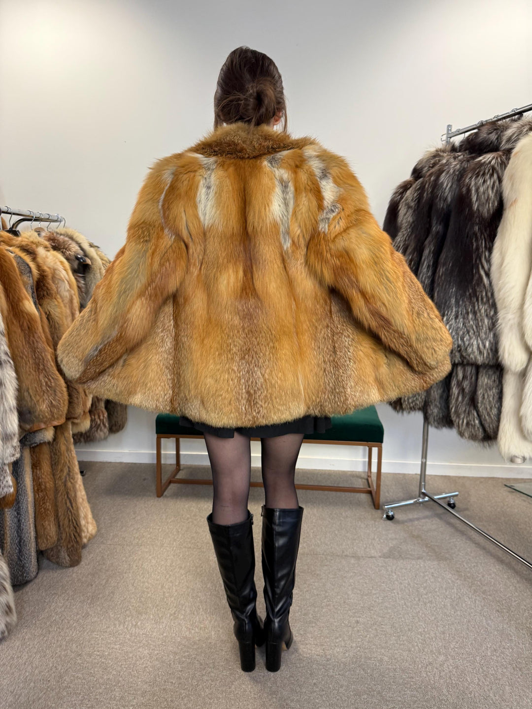 Red Fox Fur Jacket, Small Size, Red Fox Fur Coat, Fox Fur Jacket, Real Fox Fur Coat, Vintage Fur Coat, Red Fox Fur Jacket, Short Fur Coat