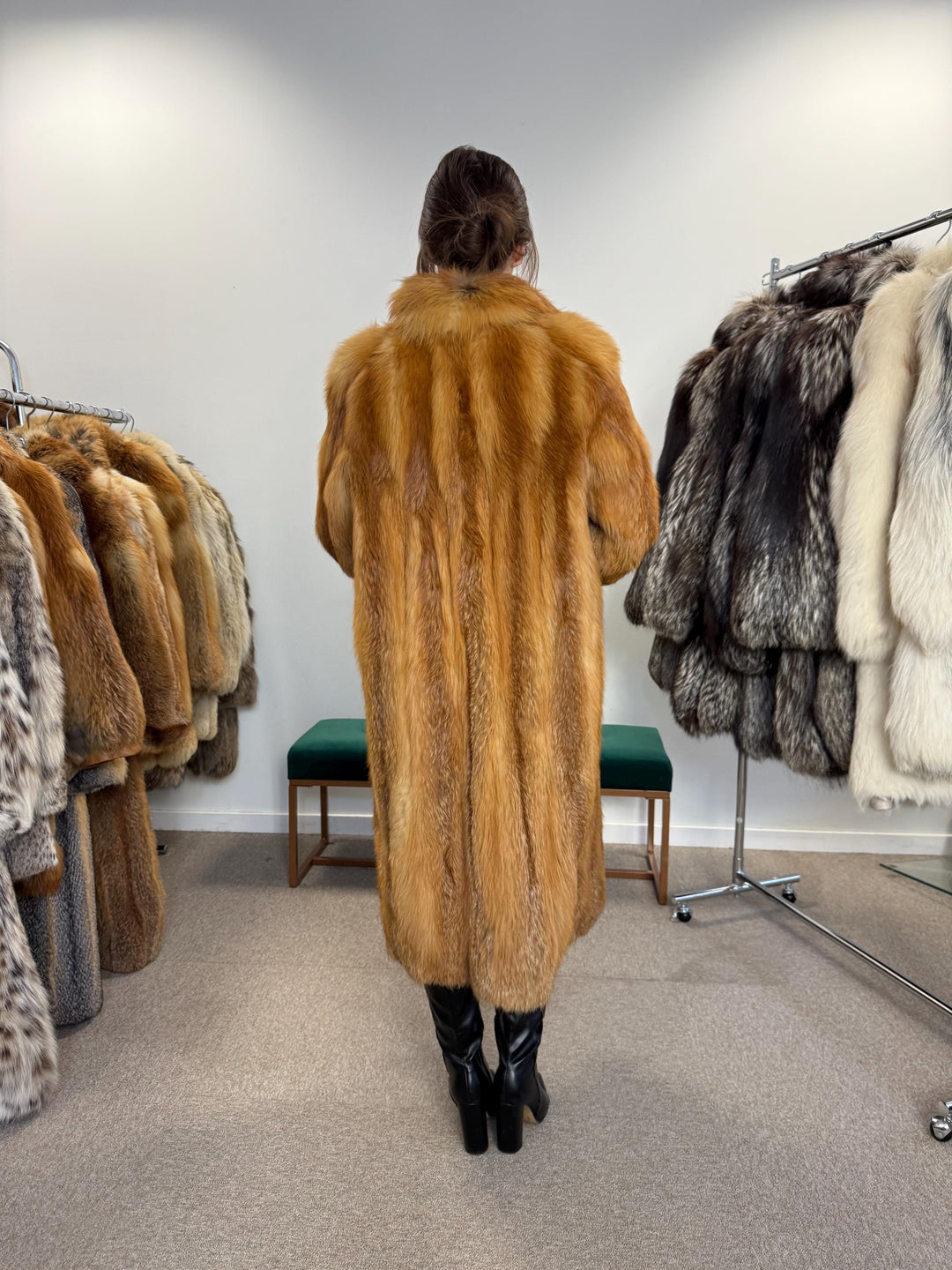 Red Fox Fur Coat, Medium Size, Fur Coat, Fluffy Fox Coat, Red Fox, Real Fur, Vintage Fur Coat, Fur Coats Women, Real Fox Coat, Fox Fur Real