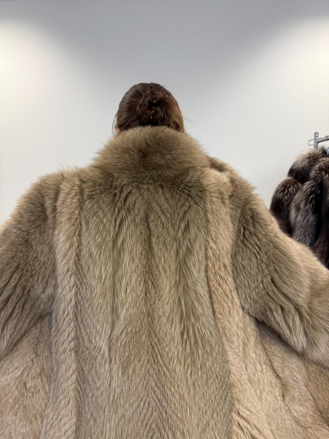 Fluffy Brown Fox Fur Coat, S/M Size, Women's Fur Coat, Real Fox Fur Coat, Vintage Fur Coat, Real Fur Jacket, Brown Fox Fur, Fluffy Fox Coat