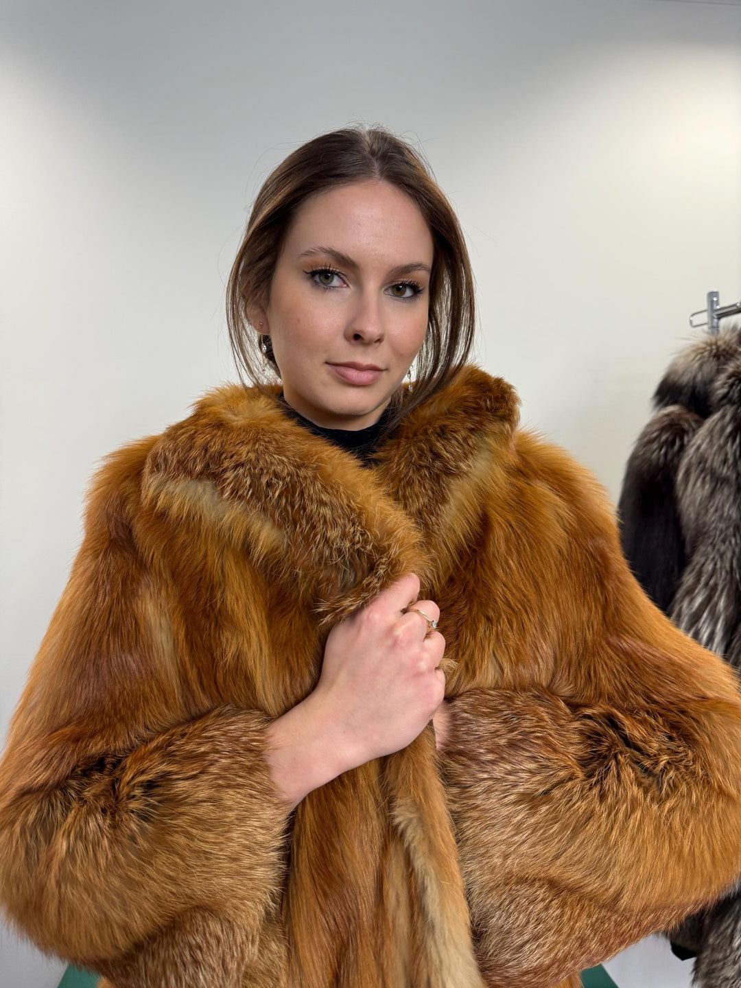 Red Fox Fur Coat, Medium Size, Fur Coat, Fluffy Fox Coat, Red Fox, Real Fur, Vintage Fur Coat, Fur Coats Women, Real Fox Coat, Fox Fur Real