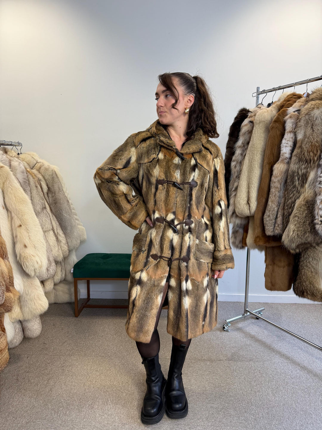 Squirrel Fur Coat, Medium Size, Fur Coat, Squirrel Fur Jacket, Real Squirrel Fur Coat, Vintage Fur Coat, Fur Coat Squirrel, Squirrel Coat