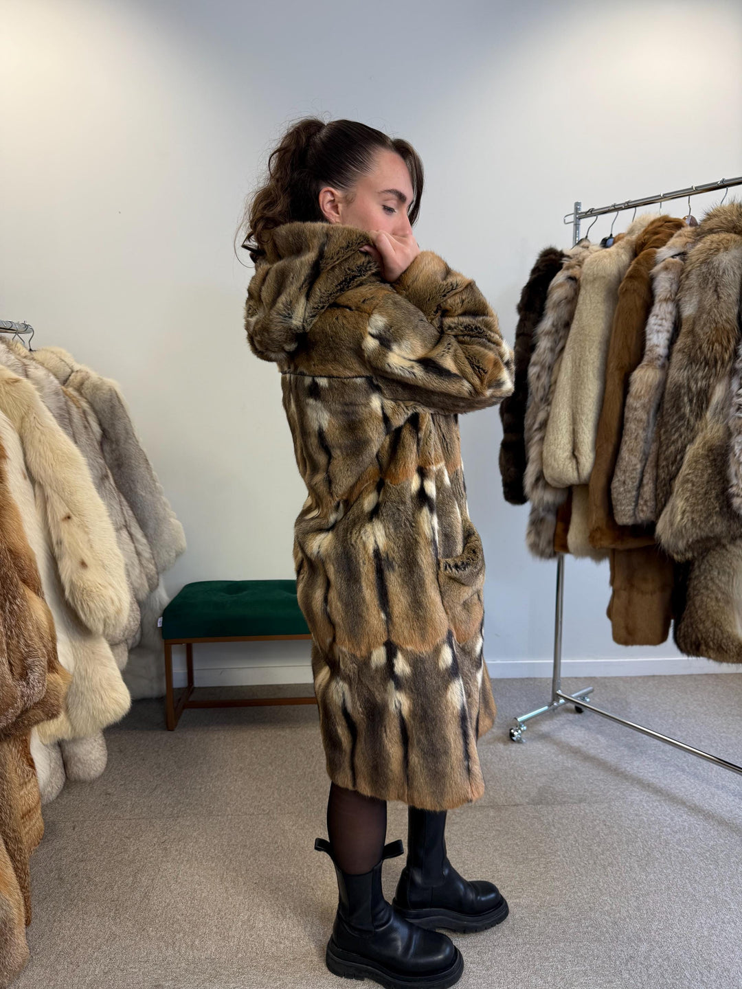 Squirrel Fur Coat, Medium Size, Fur Coat, Squirrel Fur Jacket, Real Squirrel Fur Coat, Vintage Fur Coat, Fur Coat Squirrel, Squirrel Coat