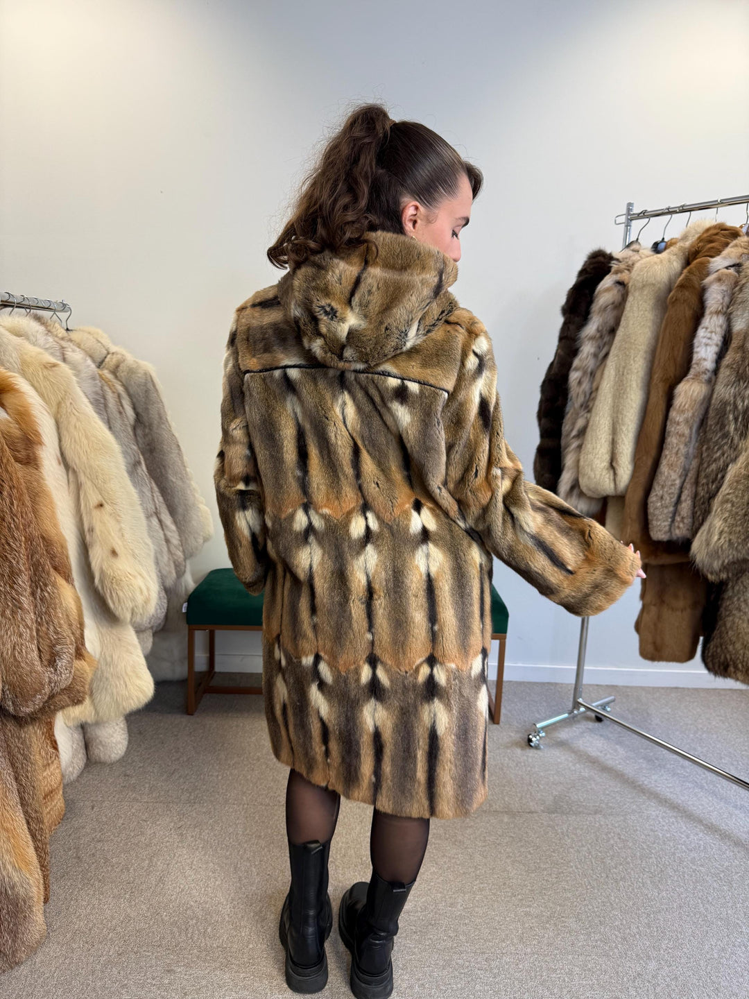 Squirrel Fur Coat, Medium Size, Fur Coat, Squirrel Fur Jacket, Real Squirrel Fur Coat, Vintage Fur Coat, Fur Coat Squirrel, Squirrel Coat