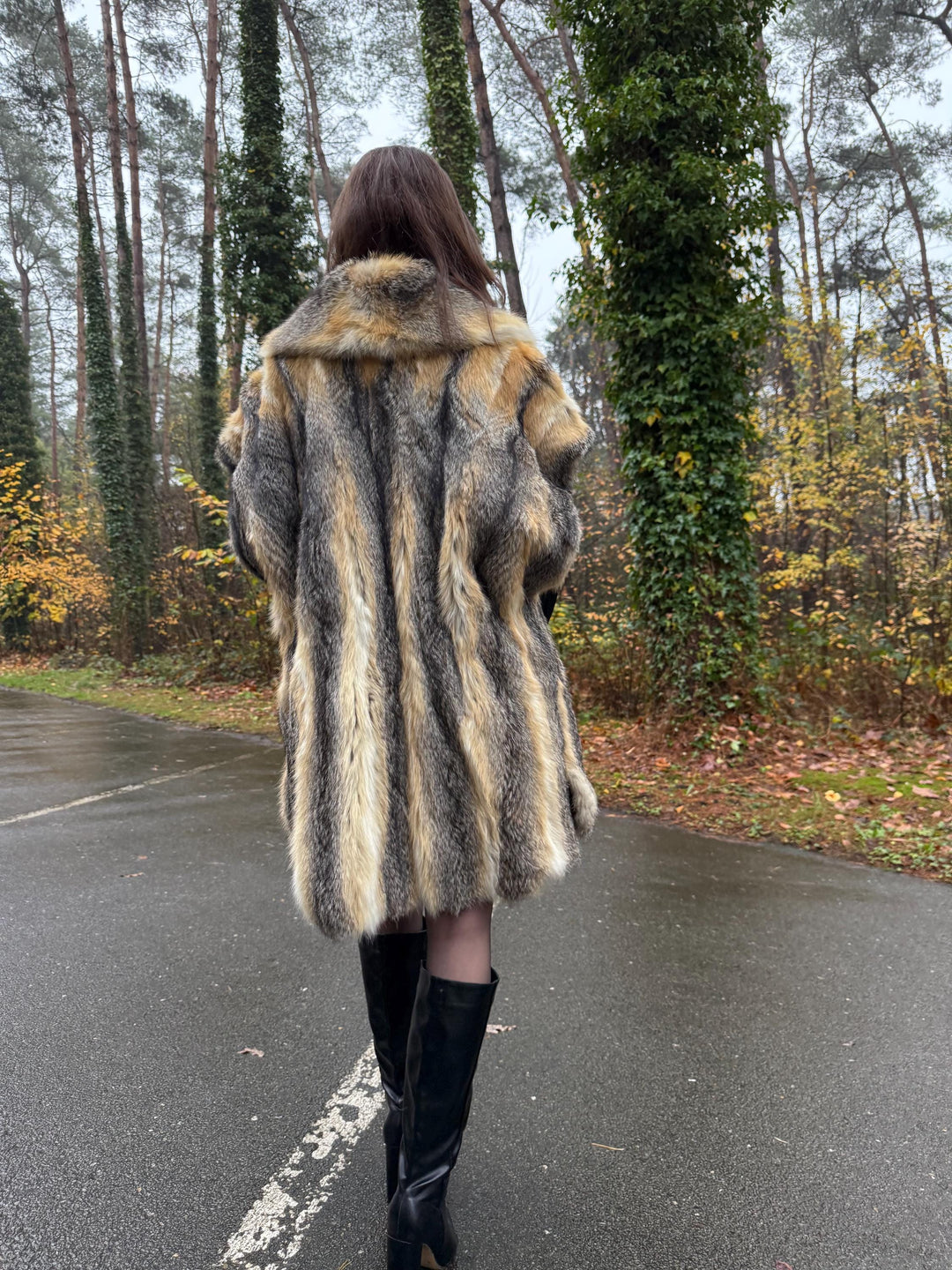 Grey Fox Fur Vest, Large Size, Women's Fur Vest, Real Fox Fur Vest, Vintage Fur Coat, Real Fur Vest, Grey Fox Fur, Cross Fox Coat, Grey Fox