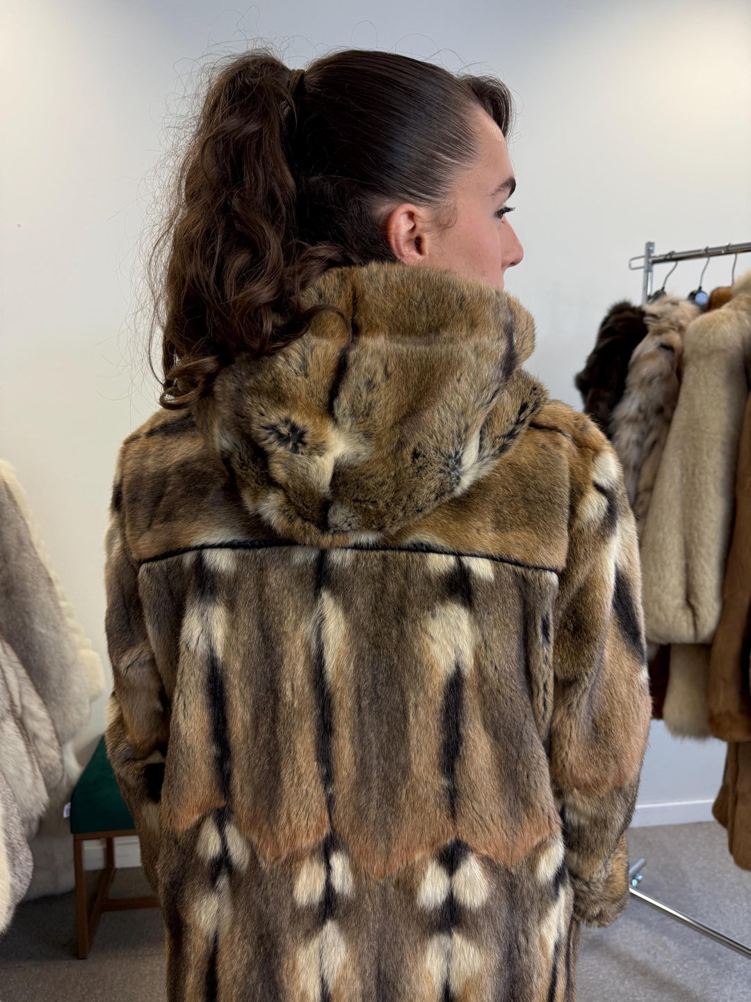 Squirrel Fur Coat, Medium Size, Fur Coat, Squirrel Fur Jacket, Real Squirrel Fur Coat, Vintage Fur Coat, Fur Coat Squirrel, Squirrel Coat