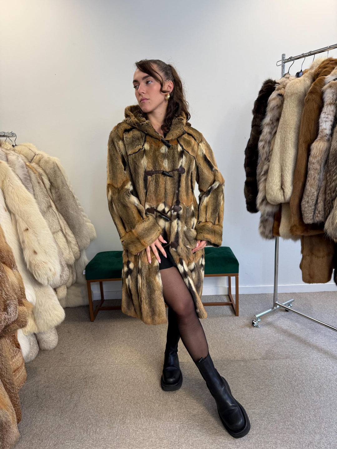 Squirrel Fur Coat, Medium Size, Fur Coat, Squirrel Fur Jacket, Real Squirrel Fur Coat, Vintage Fur Coat, Fur Coat Squirrel, Squirrel Coat