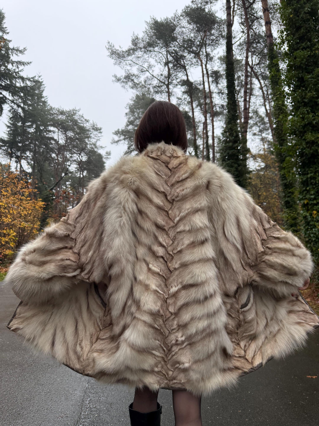 Cross Mink Fur Coat, XL Size, Mink Fur Coat, White Mink Coat, Women's Fur Coat, Vintage Fur Coat, Real Fur Coat, Cross Mink, White Mink Fur