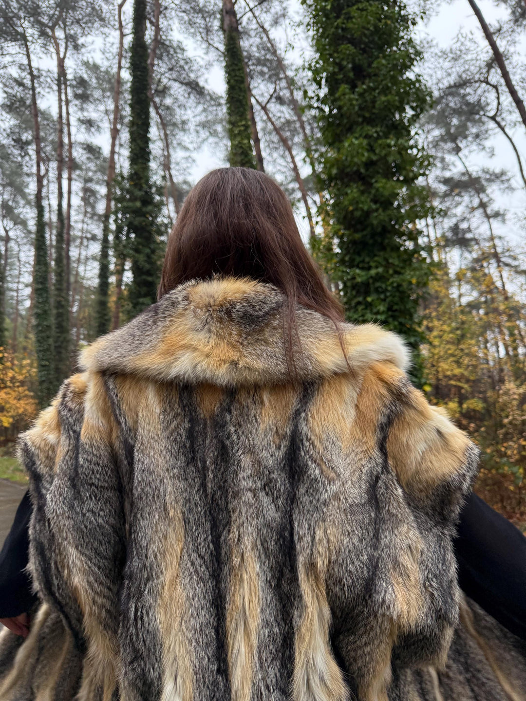 Grey Fox Fur Vest, Large Size, Women's Fur Vest, Real Fox Fur Vest, Vintage Fur Coat, Real Fur Vest, Grey Fox Fur, Cross Fox Coat, Grey Fox