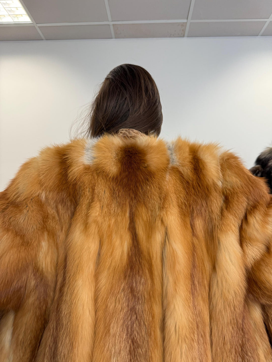 Red Fox Leather Coat, XL Size, Women's Fur Coat, Leather Fur Coat, Real Fox Fur Coat, Vintage Fur Coat, Red Fox Fur, Red Fox Jacket, Fox Fur