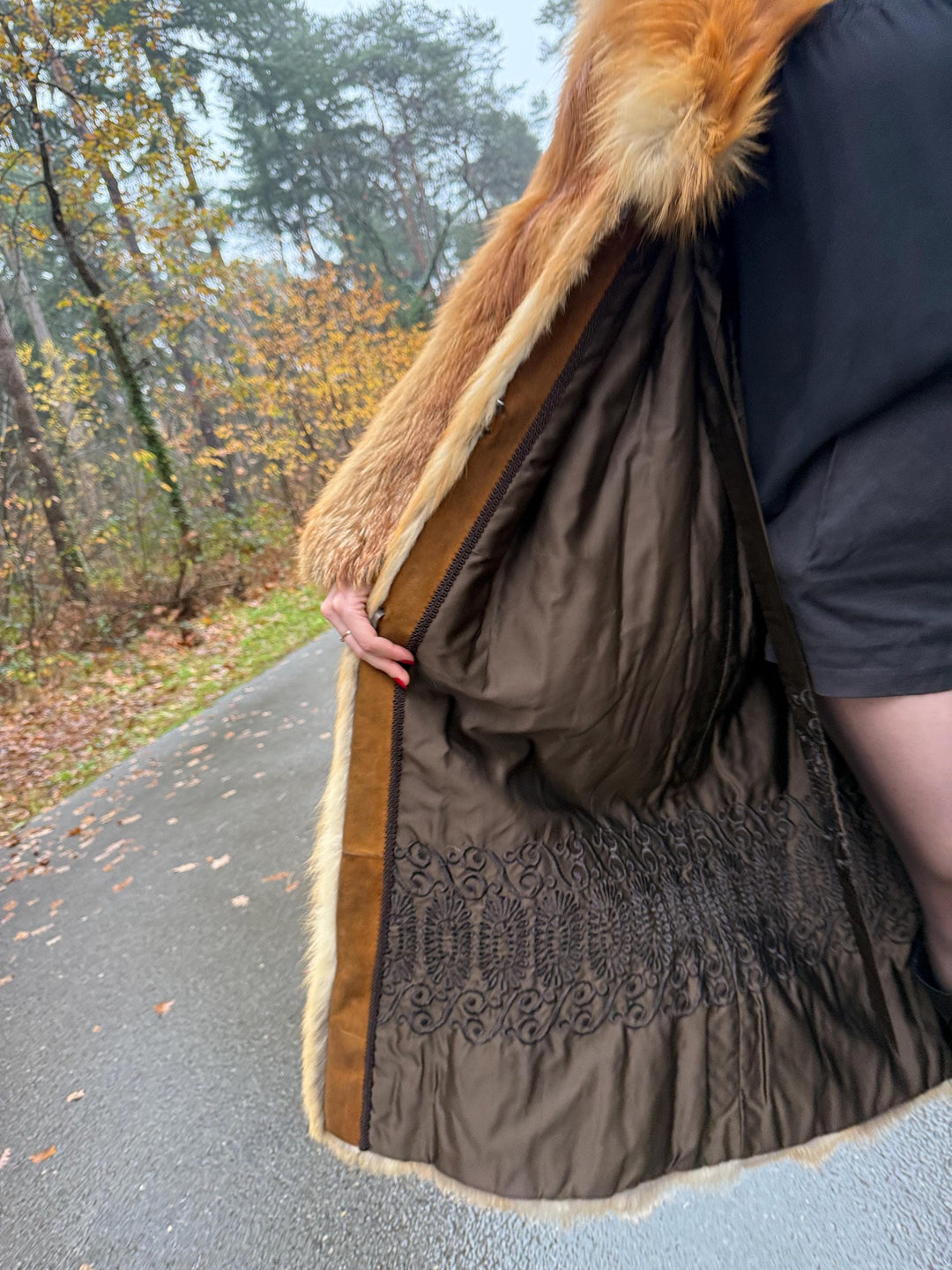 Canadian Red Fox Coat, Large Size, Real Red Fox Fur, Long Coat, Fox Fur Coat, Womens Fur Coat, Vintage Fur Coat, Red Fox Coat, Long Fur Coat