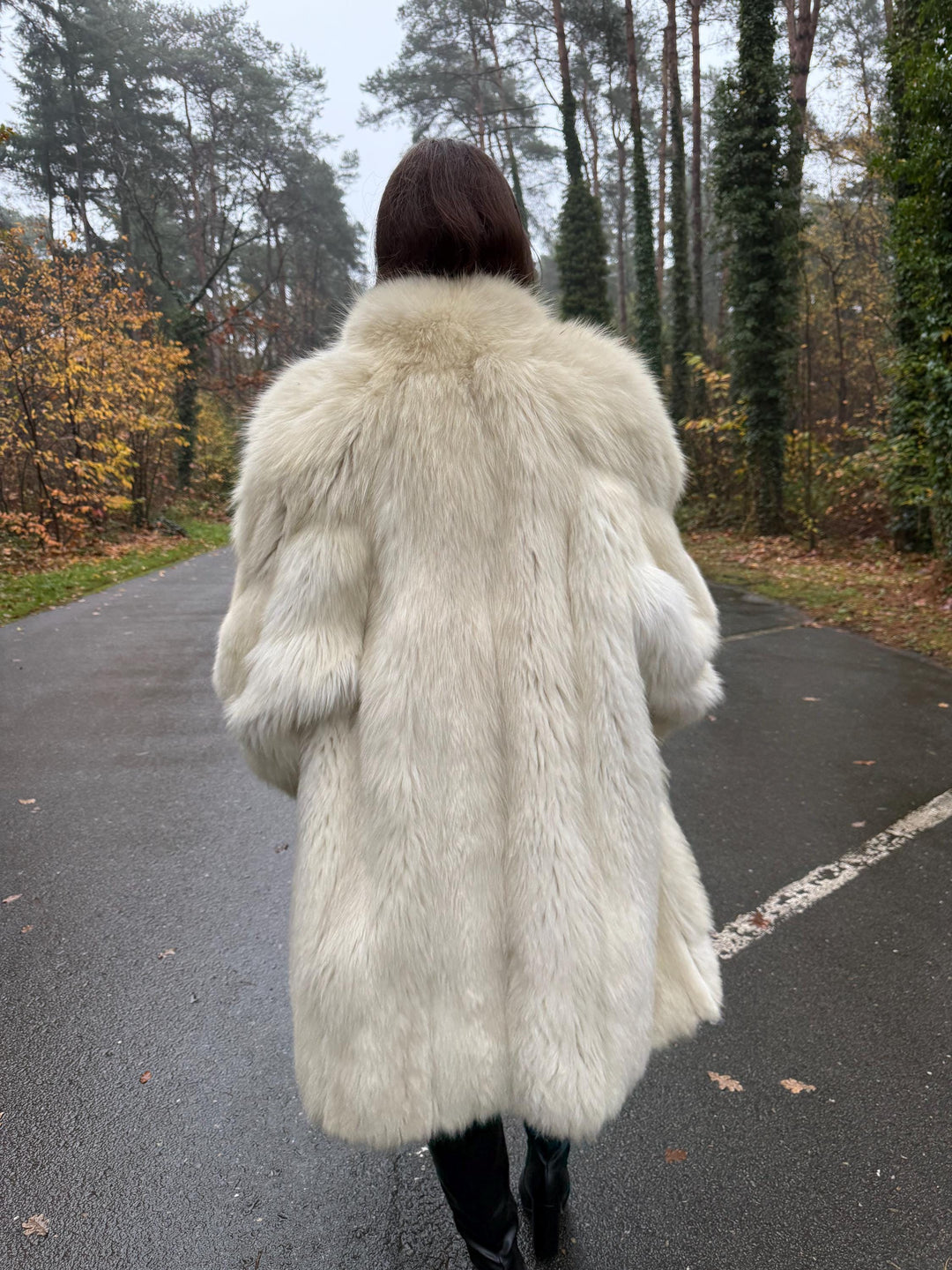 Polar Fox Fur Coat, XXL Size, Real White Fox Fur, Soft Fur Coat, Fox Fur Coat, Real Arctic Fox Fur, Real Fur Coat, Fluffy Fox Fur Coat, Fur