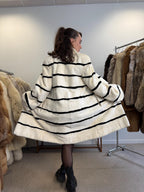 White Rabbit Fur Coat, Size M