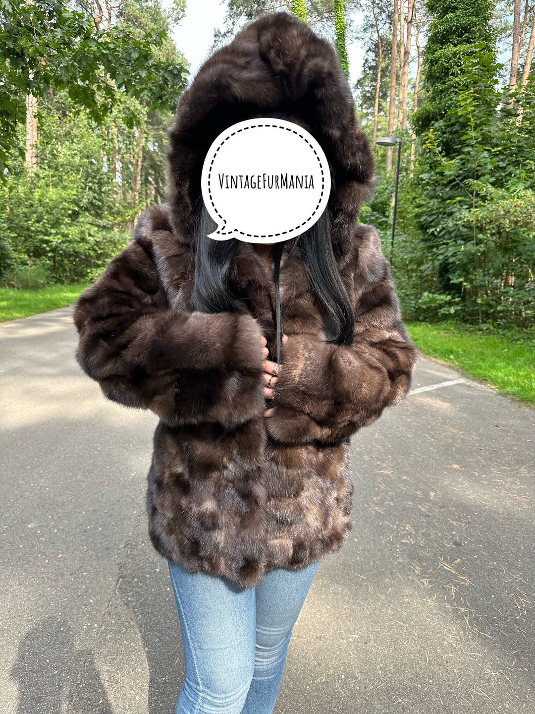 Brand New Sable Fur Jacket, Medium Size, Vintage Fur Coat, Elegant and Warm - Perfect For Winter Season, Excellent Quality