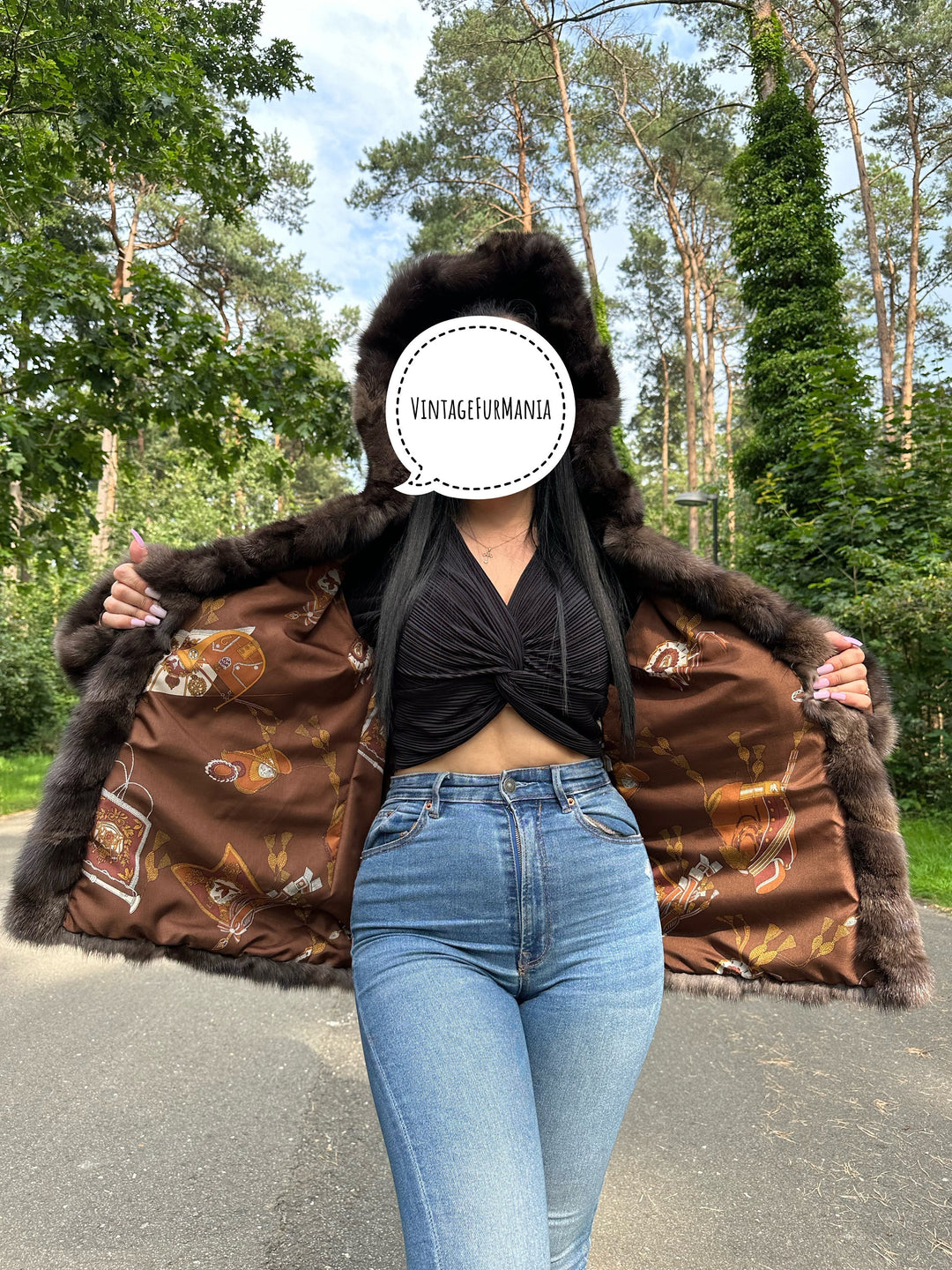 Brand New Sable Fur Jacket, Medium Size, Vintage Fur Coat, Elegant and Warm - Perfect For Winter Season, Excellent Quality