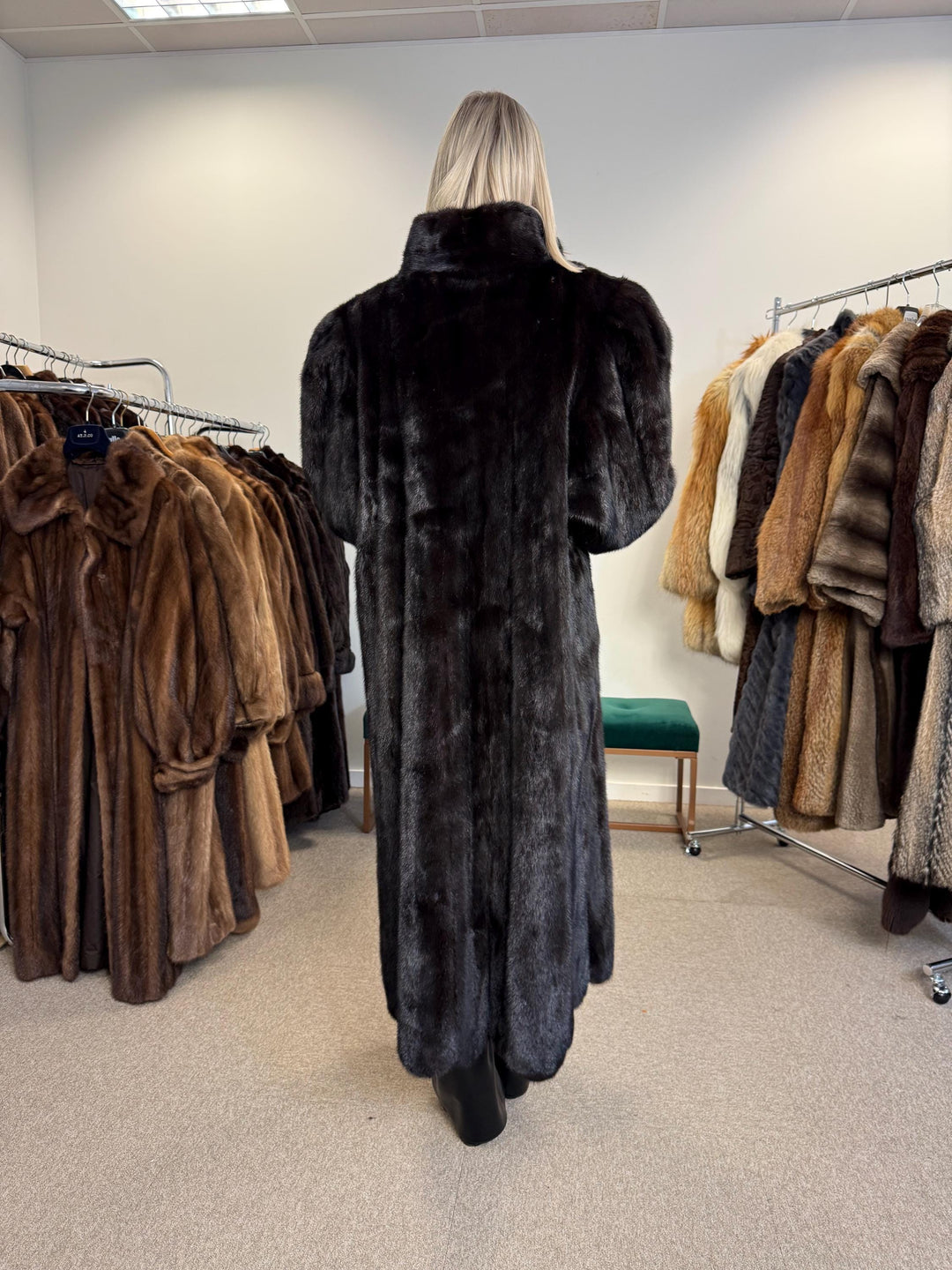 Saga Mink Fur Coat, XXL Size, Full Length Mink Coat, Real Fur Coat, Fur Coats, Mink Fur Coat, Saga Mink, Long Mink Fur Coat, Excellent Fur