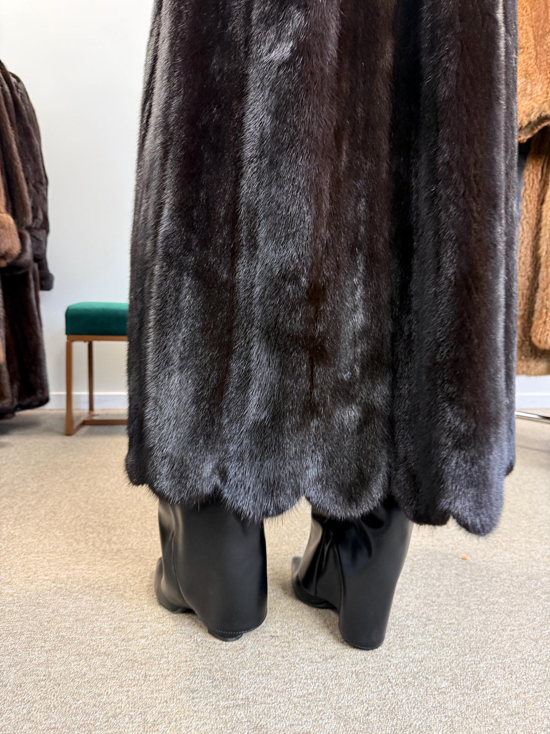 Saga Mink Fur Coat, XXL Size, Full Length Mink Coat, Real Fur Coat, Fur Coats, Mink Fur Coat, Saga Mink, Long Mink Fur Coat, Excellent Fur