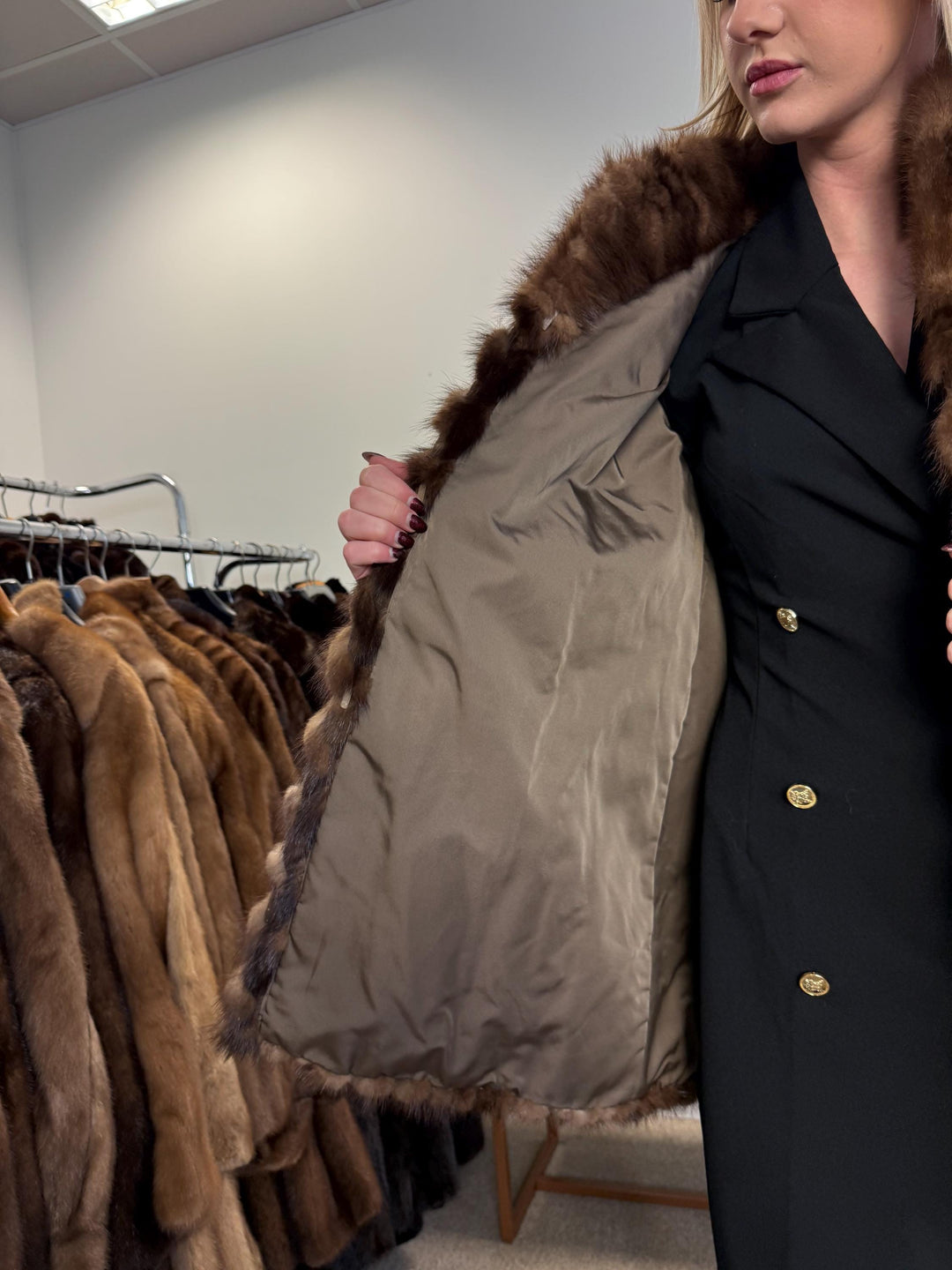 Vintage Mink Fur Jacket, Medium Size, Mink Jacket, Real Fur Jacket, Fur Coats, Mink Fur, Brown Mink, Cross Mink, Fur Jacket Mink, Brown Fur