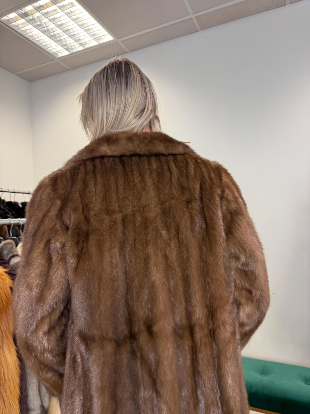 Pastel Mink Fur Coat, Medium Size, Vintage Fur Coat, Soft Mink Coat, Pastel Mink Coat, Women's Fur Coat, Mink Fur, Real Fur Coat, Long Coat