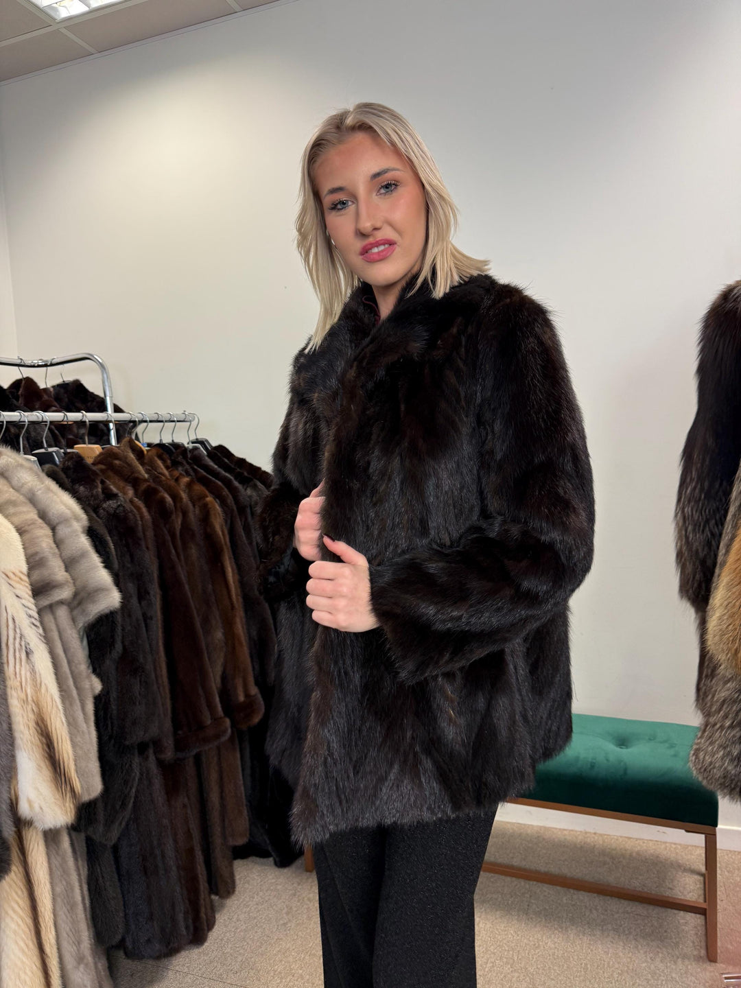 Dark Brown Mink Fur Jacket, Medium Size, Mink Coat, Real Fur Jacket, Fur Coats, Mink Fur, Brown Mink, Fur, Fur Jacket Mink, Brown Fur Coat