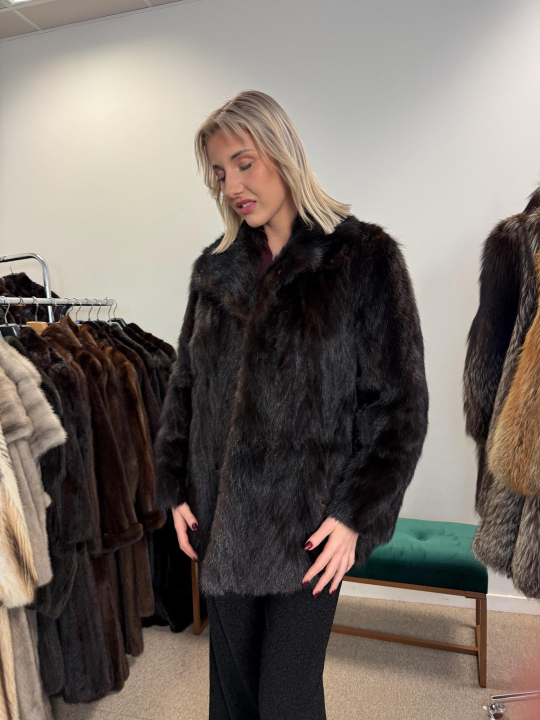 Dark Brown Mink Fur Jacket, Medium Size, Mink Coat, Real Fur Jacket, Fur Coats, Mink Fur, Brown Mink, Fur, Fur Jacket Mink, Brown Fur Coat