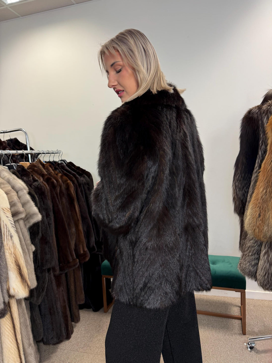 Dark Brown Mink Fur Jacket, Medium Size, Mink Coat, Real Fur Jacket, Fur Coats, Mink Fur, Brown Mink, Fur, Fur Jacket Mink, Brown Fur Coat