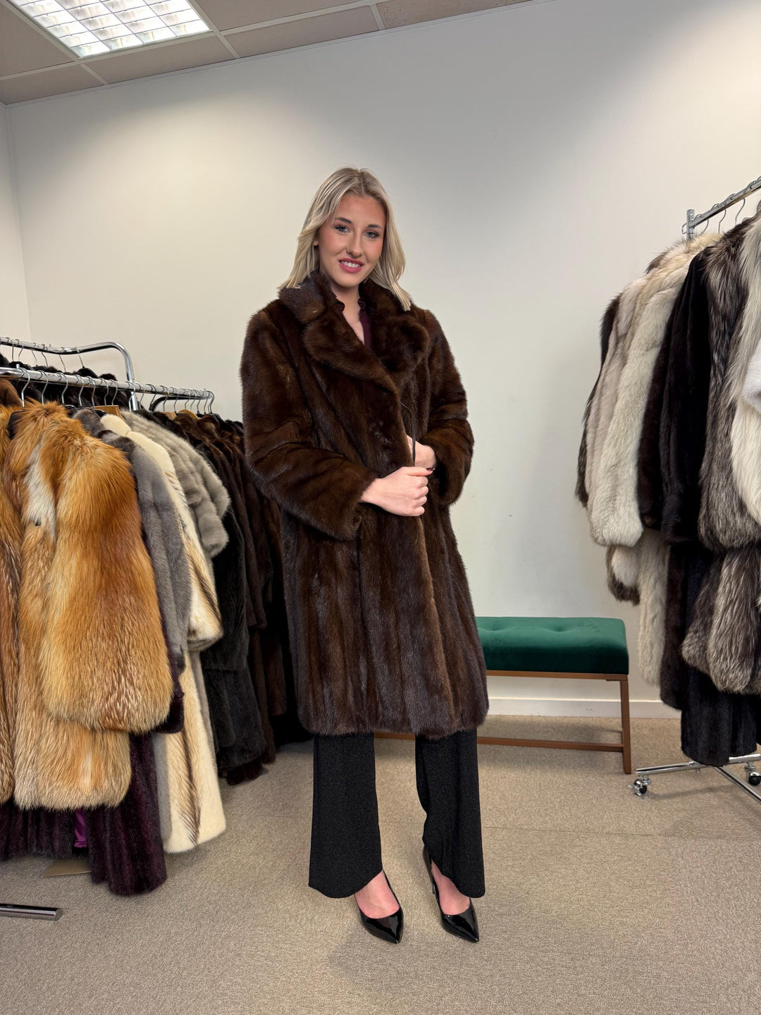 Brown Mink Coat, Large Size, Real Mink Fur Coat, Thick Brown Mink, Fur Coat, Real Fur Coat, Women's Fur Coat, Mink Fur Coat, Brown Mink Fur
