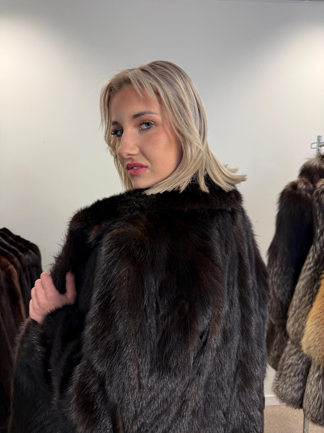 Dark Brown Mink Fur Jacket, Medium Size, Mink Coat, Real Fur Jacket, Fur Coats, Mink Fur, Brown Mink, Fur, Fur Jacket Mink, Brown Fur Coat