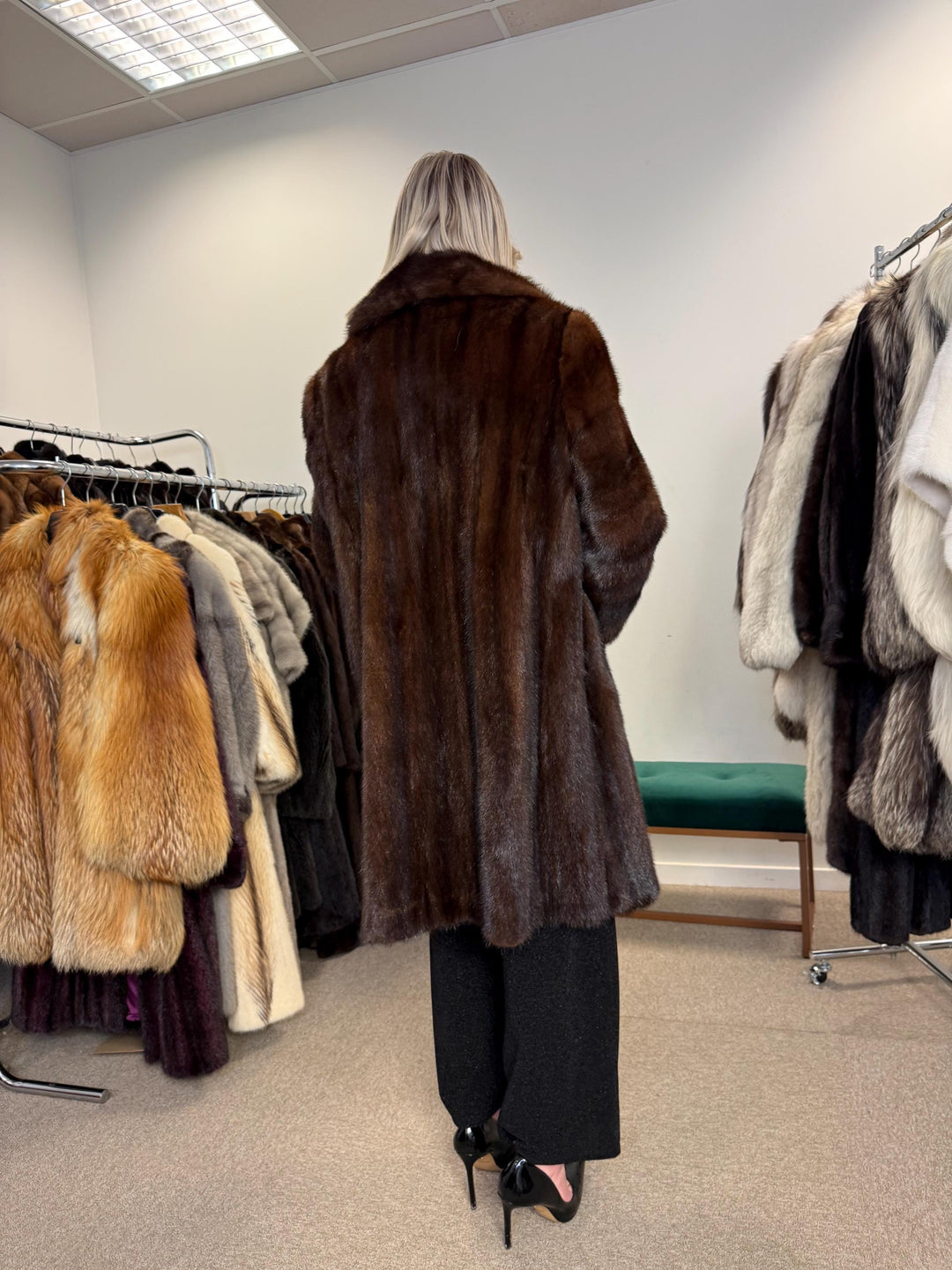 Brown Mink Coat, Large Size, Real Mink Fur Coat, Thick Brown Mink, Fur Coat, Real Fur Coat, Women's Fur Coat, Mink Fur Coat, Brown Mink Fur