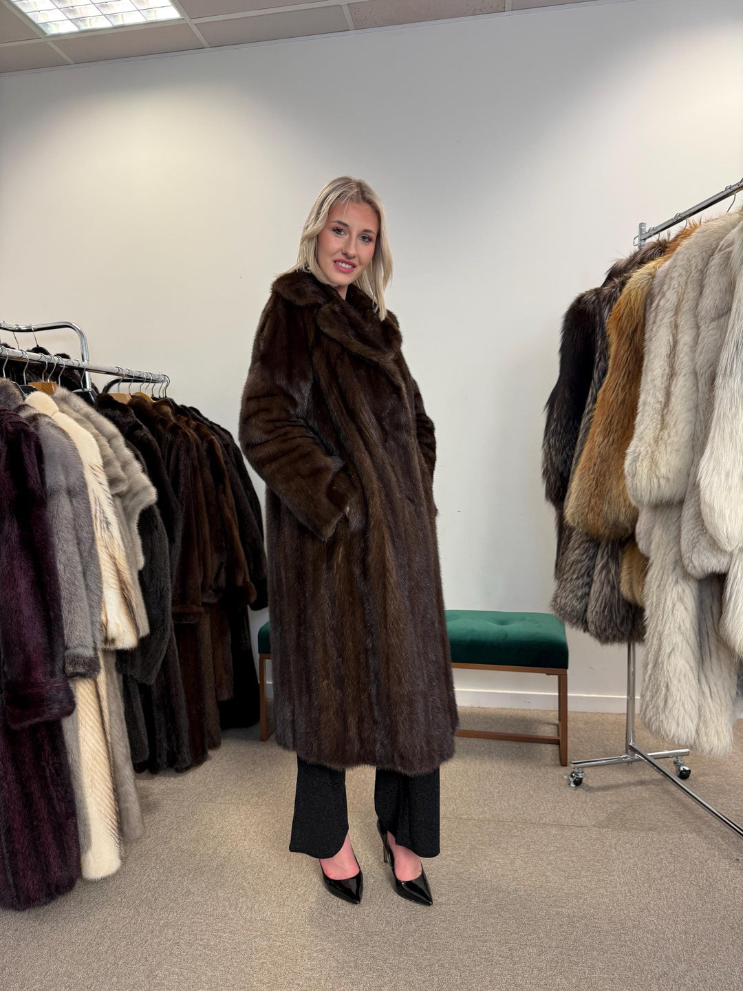 Brown Mink Coat, Large Size, Women's Fur Coat, Mink Fur Coat, Brown Mink Fur, Real Mink Fur Coat, Thick Brown Mink, Fur Coat, Real Fur Coat