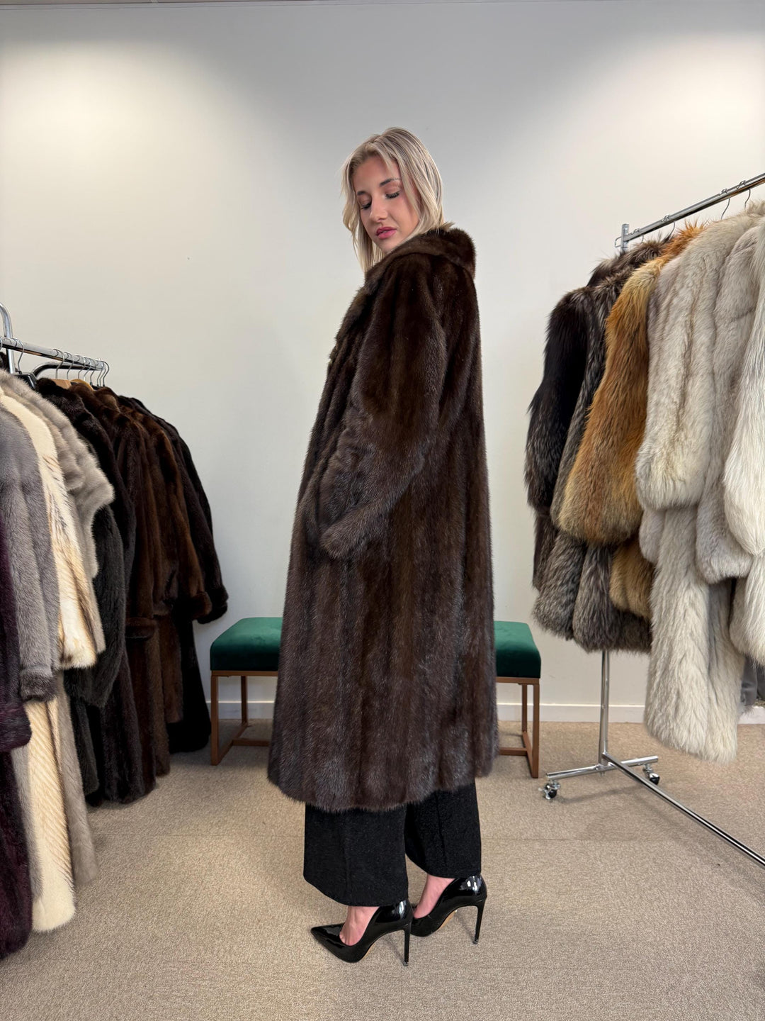 Brown Mink Coat, Large Size, Women's Fur Coat, Mink Fur Coat, Brown Mink Fur, Real Mink Fur Coat, Thick Brown Mink, Fur Coat, Real Fur Coat