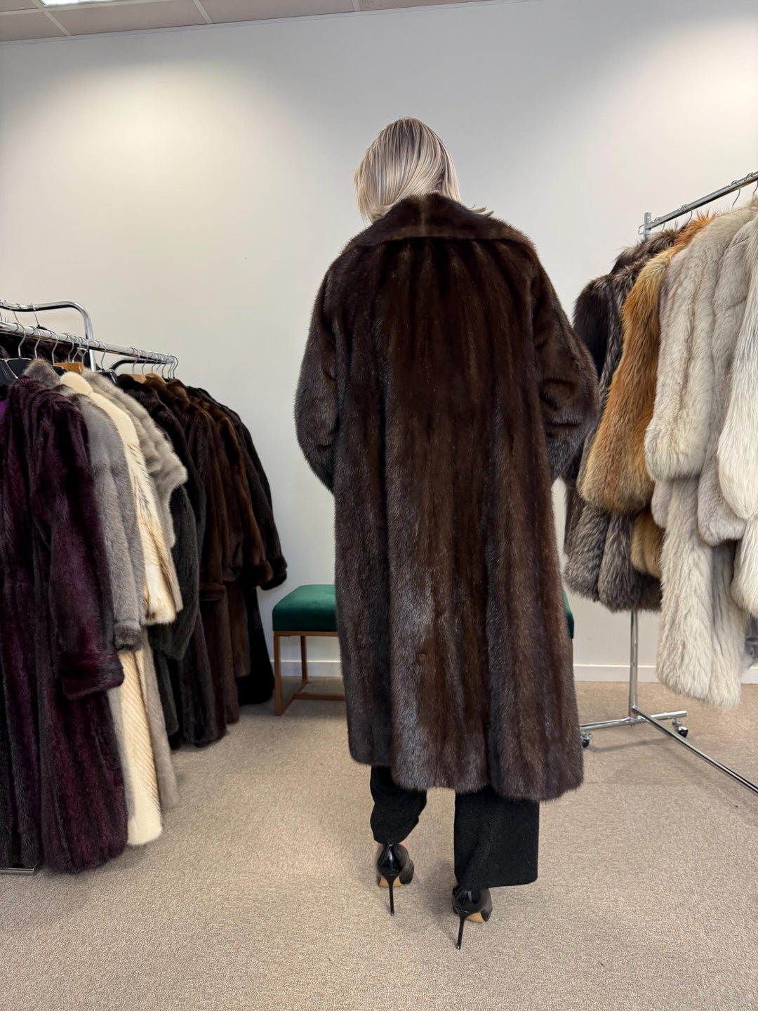 Brown Mink Coat, Large Size, Women's Fur Coat, Mink Fur Coat, Brown Mink Fur, Real Mink Fur Coat, Thick Brown Mink, Fur Coat, Real Fur Coat