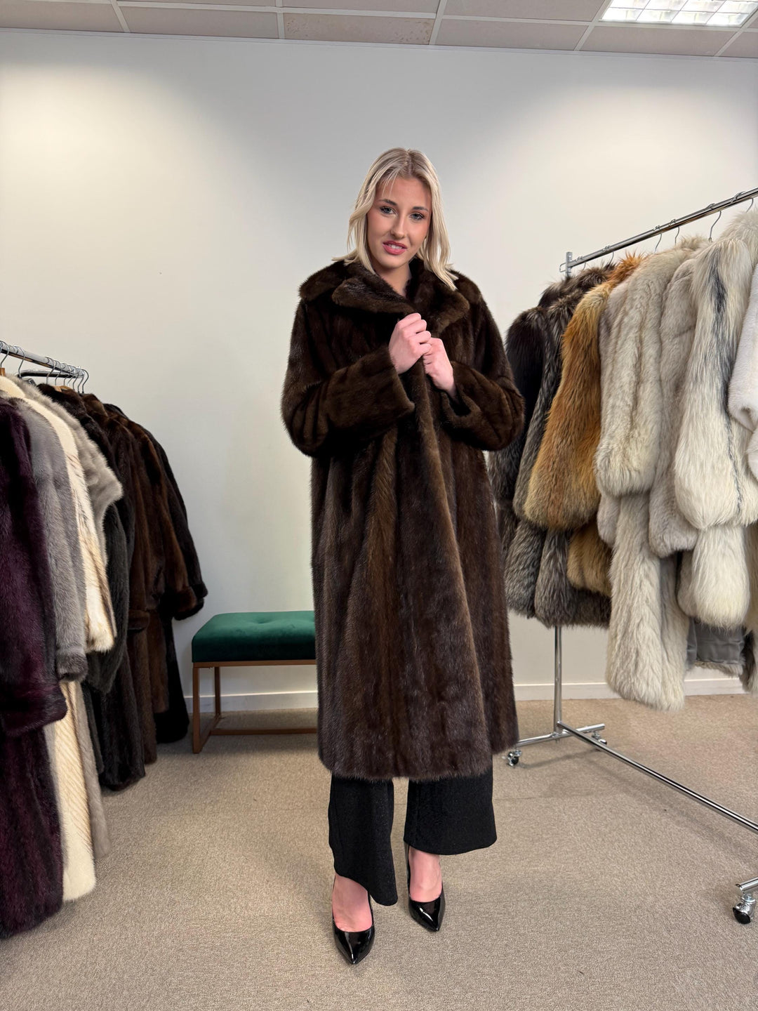Brown Mink Coat, Large Size, Women's Fur Coat, Mink Fur Coat, Brown Mink Fur, Real Mink Fur Coat, Thick Brown Mink, Fur Coat, Real Fur Coat