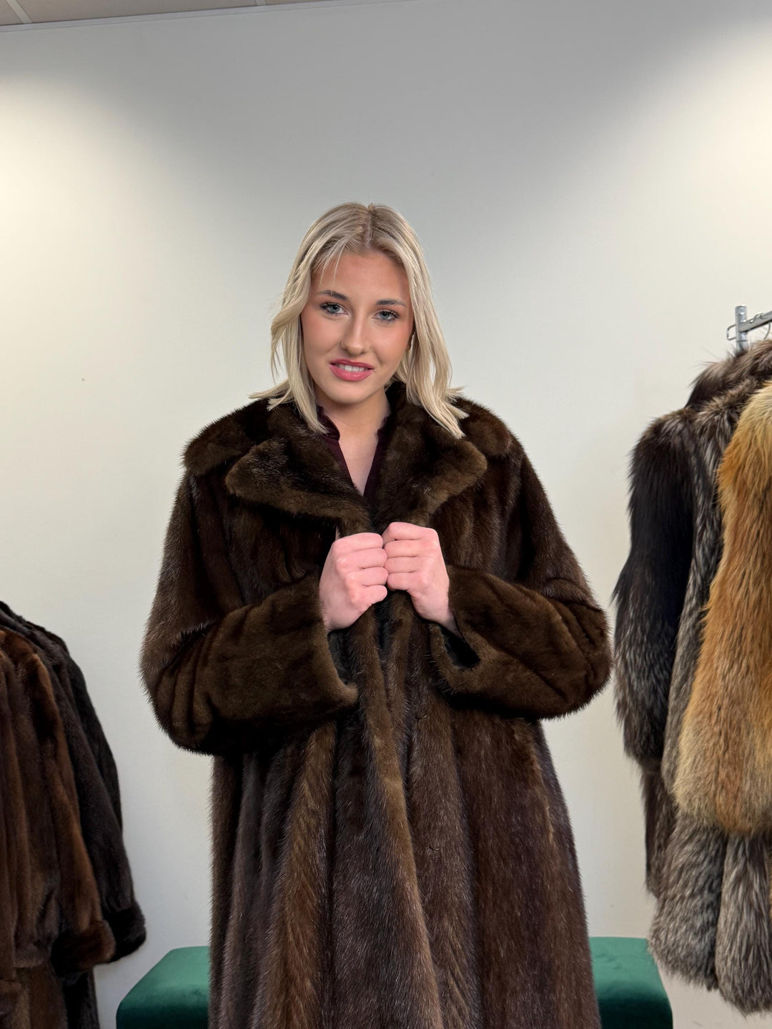 Brown Mink Coat, Large Size, Women's Fur Coat, Mink Fur Coat, Brown Mink Fur, Real Mink Fur Coat, Thick Brown Mink, Fur Coat, Real Fur Coat