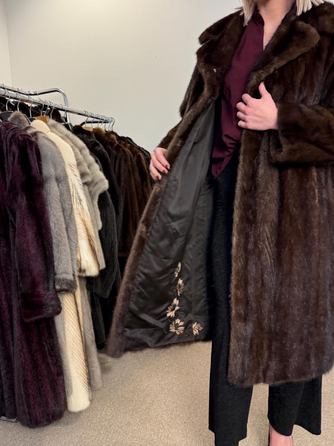 Brown Mink Coat, Large Size, Women's Fur Coat, Mink Fur Coat, Brown Mink Fur, Real Mink Fur Coat, Thick Brown Mink, Fur Coat, Real Fur Coat