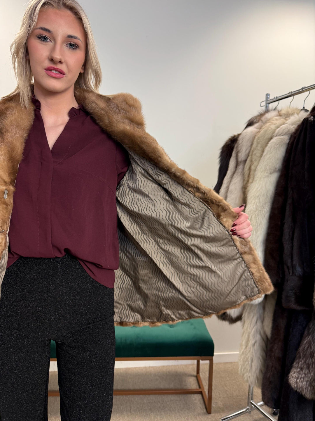 Pastel Mink Fur Jacket, Medium Size, Mink Coat, Real Fur Coat, Fur Coats, Mink Fur, Pastel Mink, Fur, Fur Jacket Mink, Light Brown Fur Coat