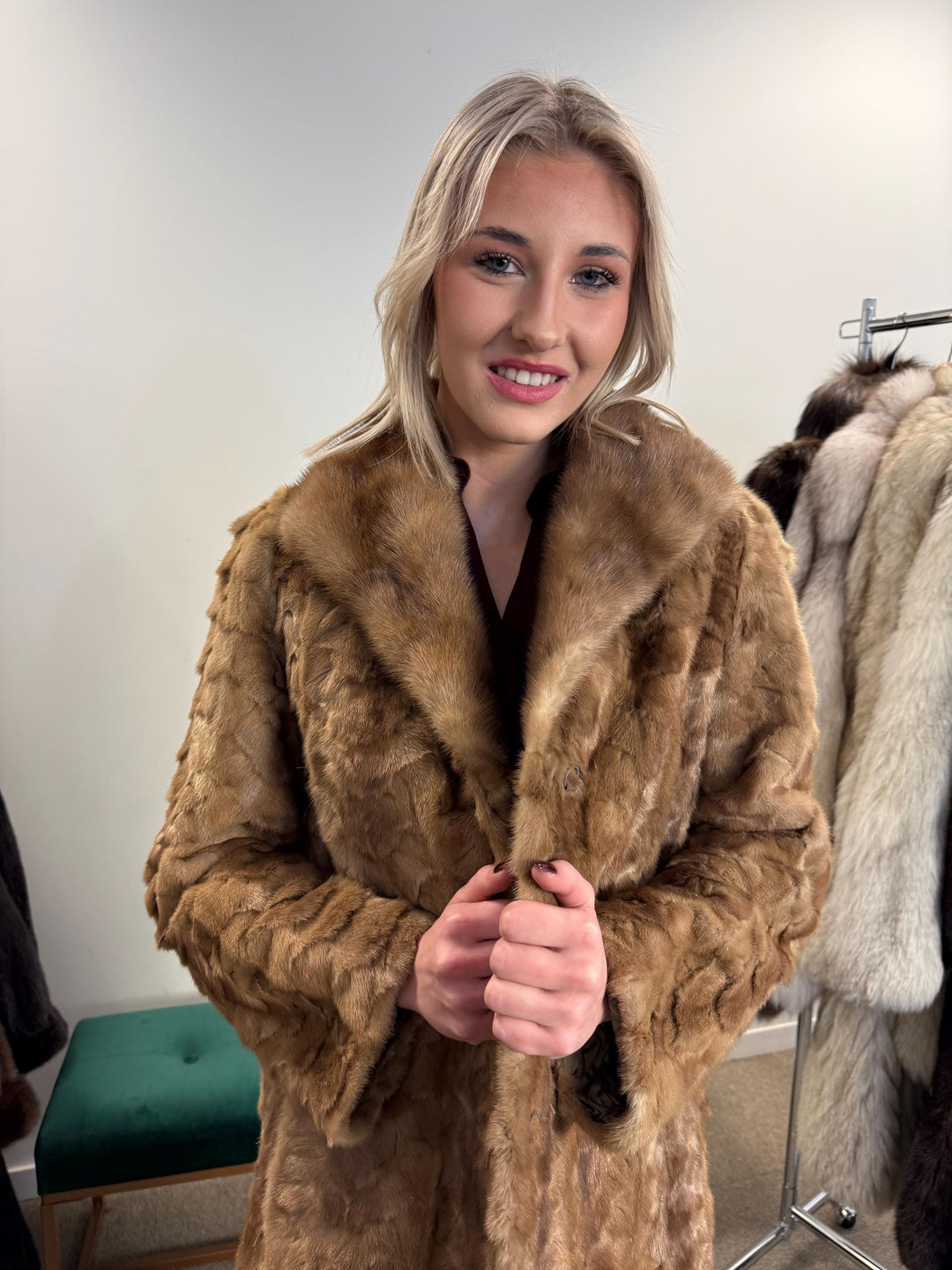 Pastel Mink Fur Jacket, Medium Size, Mink Coat, Real Fur Coat, Fur Coats, Mink Fur, Pastel Mink, Fur, Fur Jacket Mink, Light Brown Fur Coat