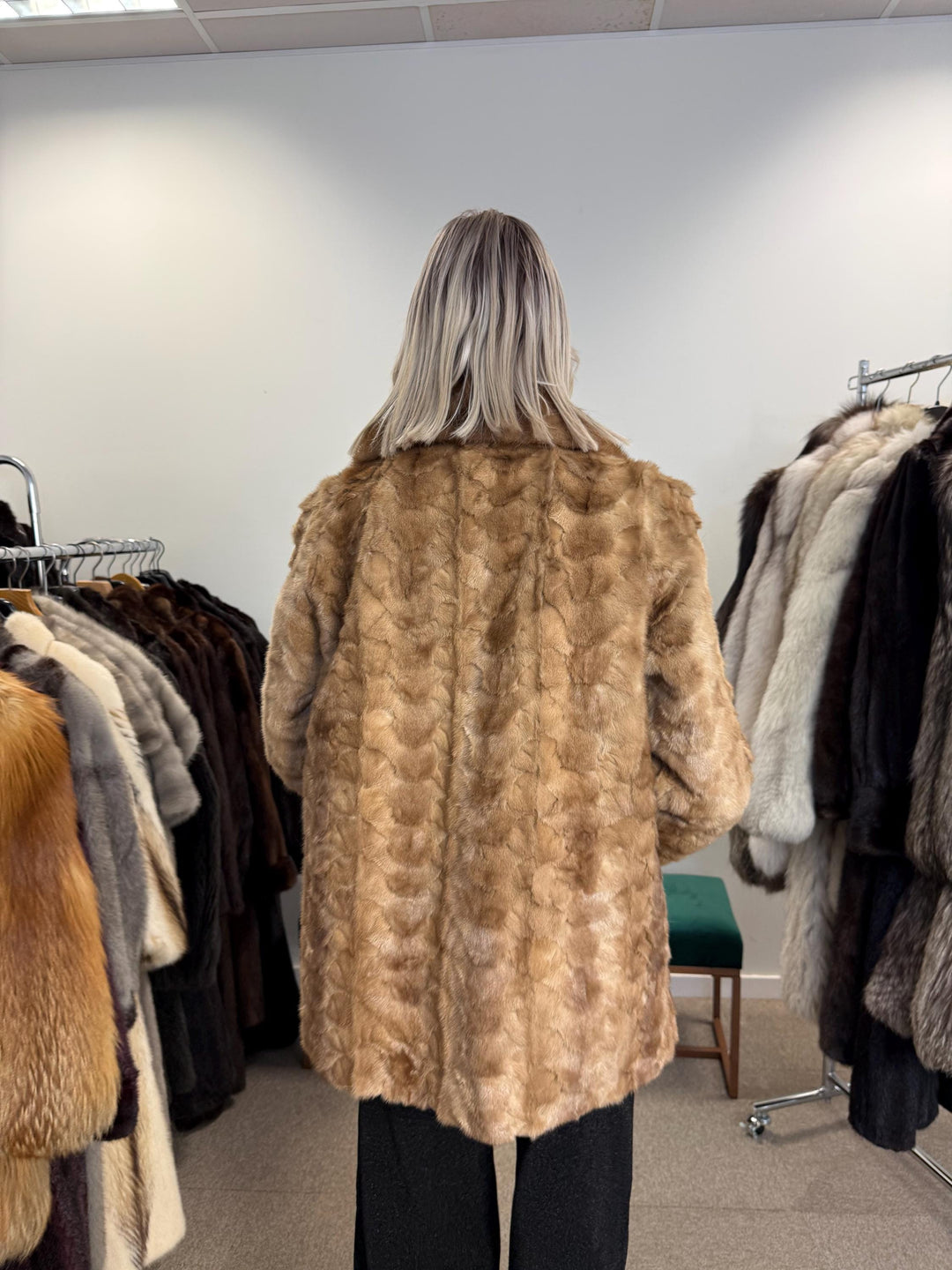 Pastel Mink Fur Jacket, Medium Size, Mink Coat, Real Fur Coat, Fur Coats, Mink Fur, Pastel Mink, Fur, Fur Jacket Mink, Light Brown Fur Coat