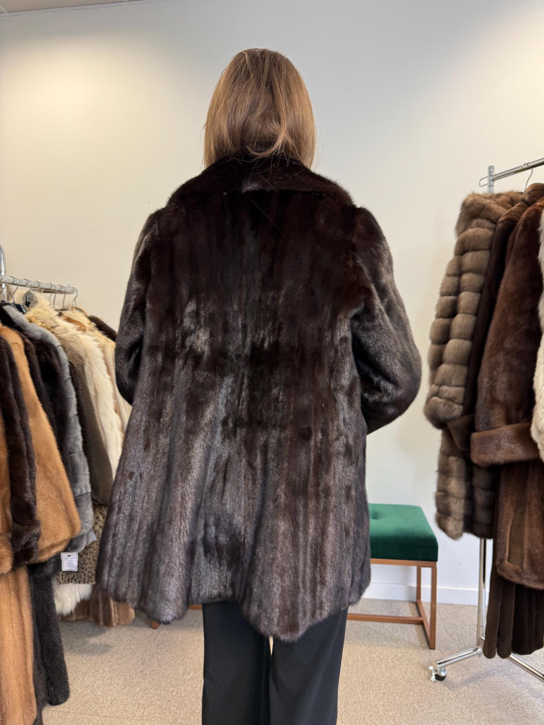 Dark Brown Mink Jacket, real fur, Fur Coat Large Size, Mink jacket, Real Fur Coat, Women's Fur Coat, Real Mink Fur Coat, Thick Brown Mink