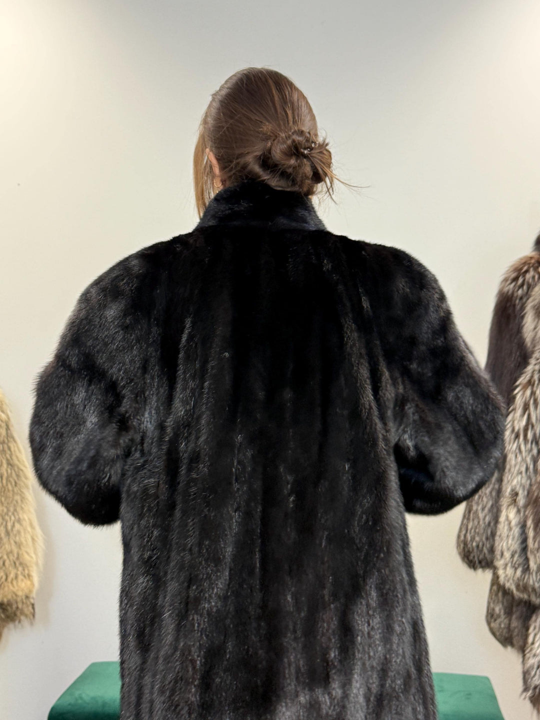 Black Mink Fur Coat