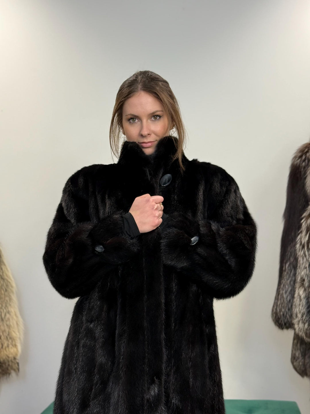 Black Mink Fur Coat
