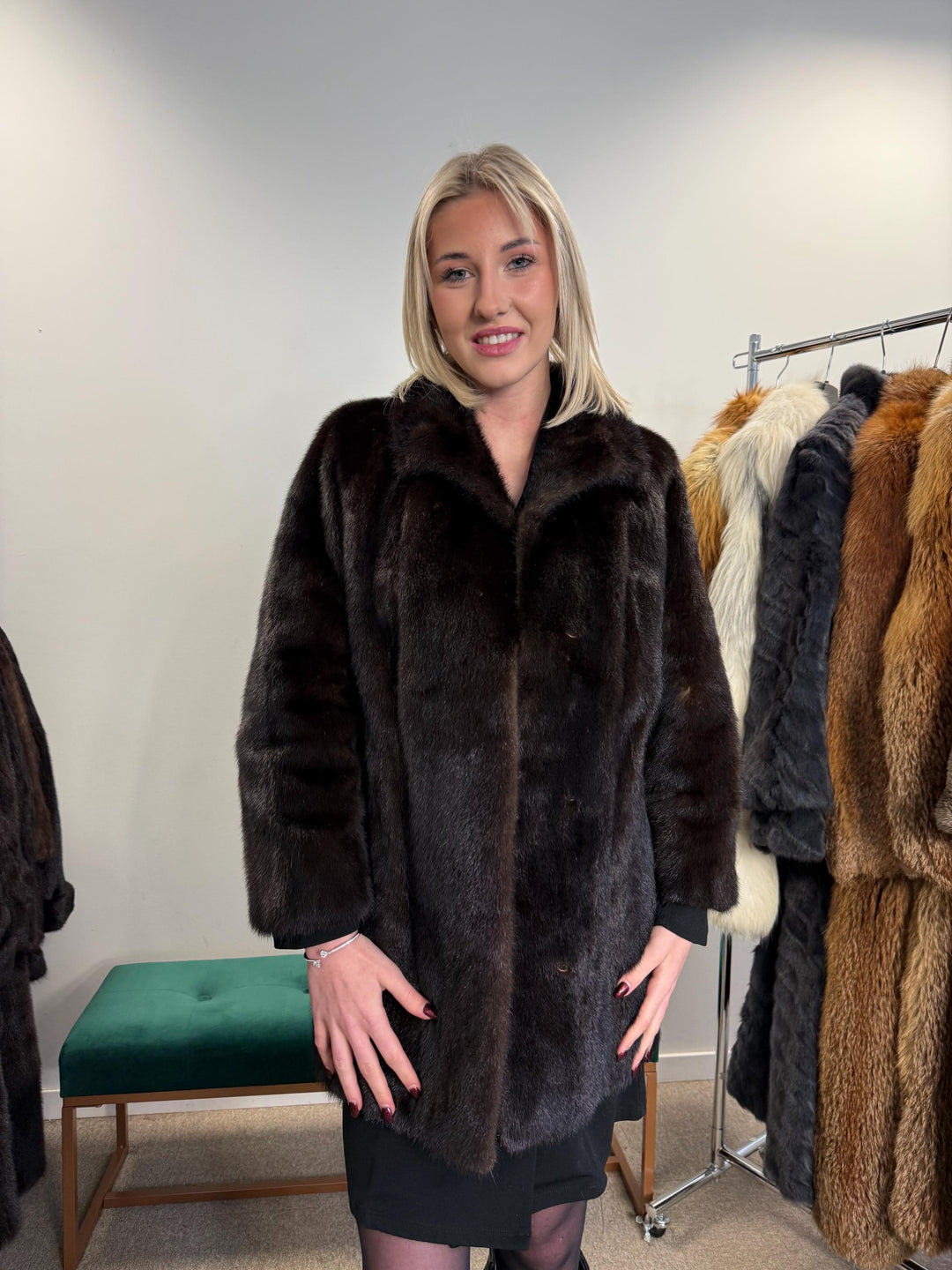 SAGA Mink Fur Jacket, Medium Size, Mink Coat, Real Fur Jacket, Fur Coats, Mink Fur, Brown Mink, Fur, Fur Jacket Mink, Brown Fur Coat