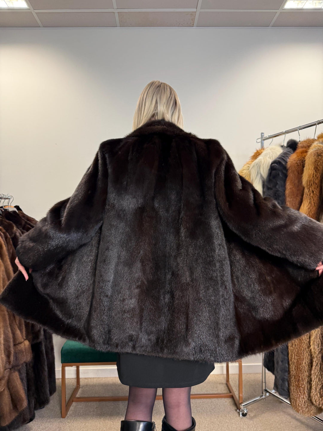 SAGA Mink Fur Jacket, Medium Size, Mink Coat, Real Fur Jacket, Fur Coats, Mink Fur, Brown Mink, Fur, Fur Jacket Mink, Brown Fur Coat