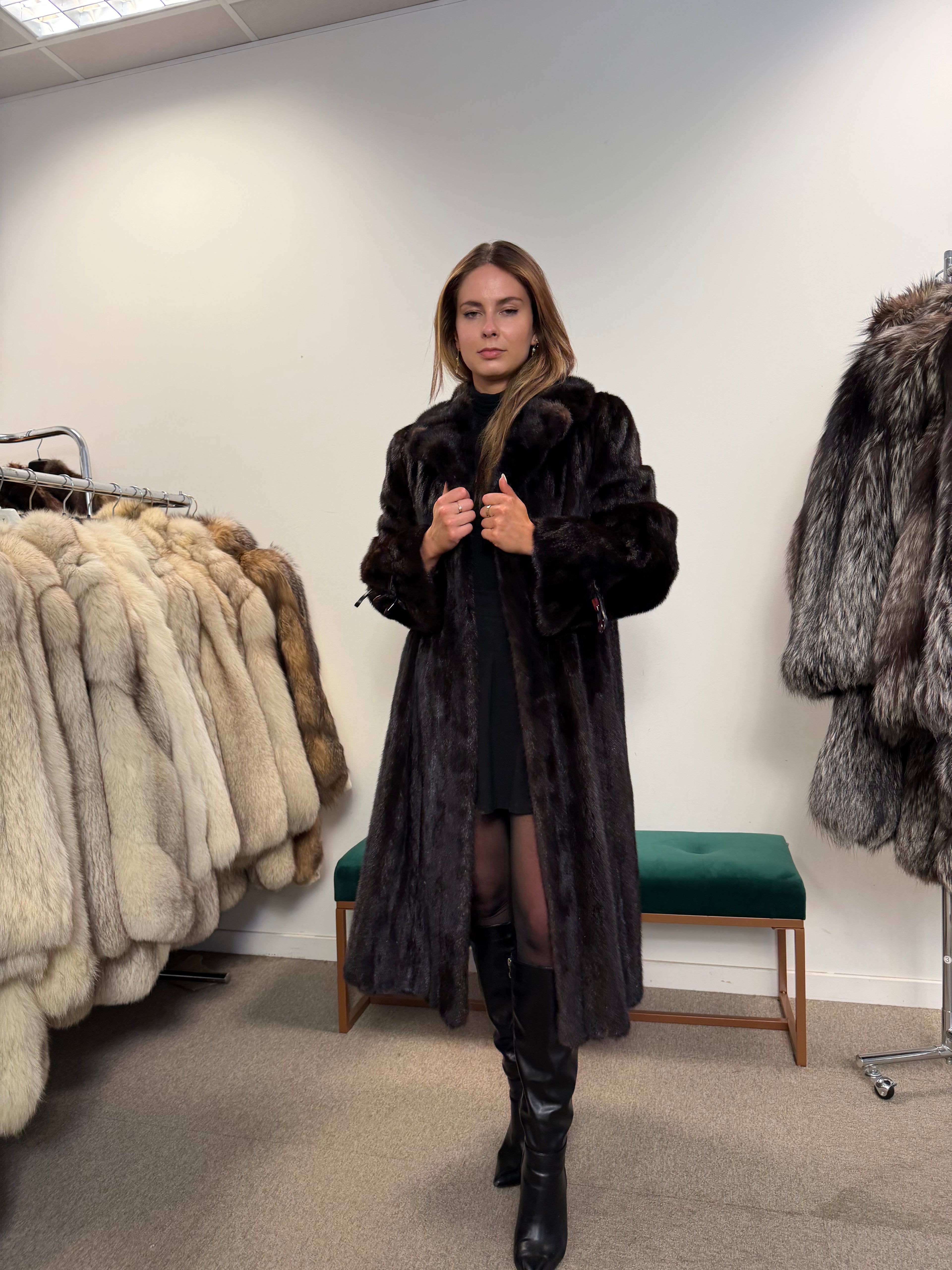 Mink Fur Coat, SAGA, Paris, Size M