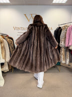 Raccoon Fur Coat, S/M, Yorn