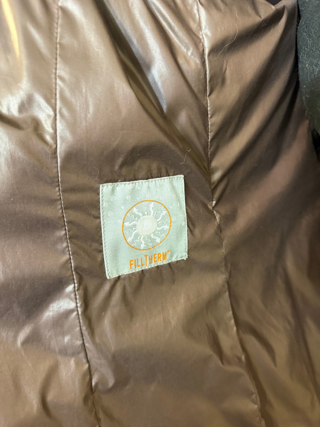 Italian Thermal Jacket with Brown Fox Collar, XL