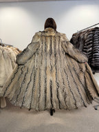 Coyote Fur Coat, Full Length, Size L