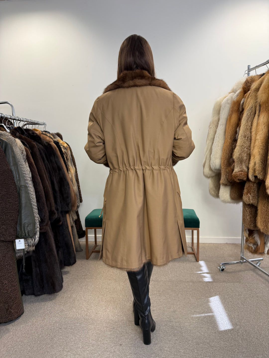 Sable fur coat Doublesided Medium size