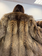 Raccoon Fur Coat, Size M