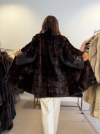 Mink Fur Jacket, Dark Brown, Medium