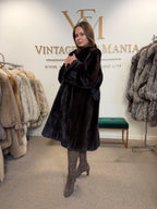 Brown Mink Fur Coat, Swinger, Milan, Fits up to 3XL